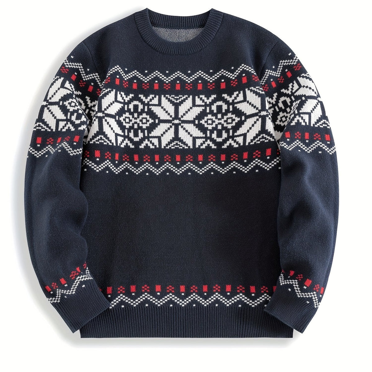 Fabian | Nordic Patterned Crewneck Sweater Wool Blend 0