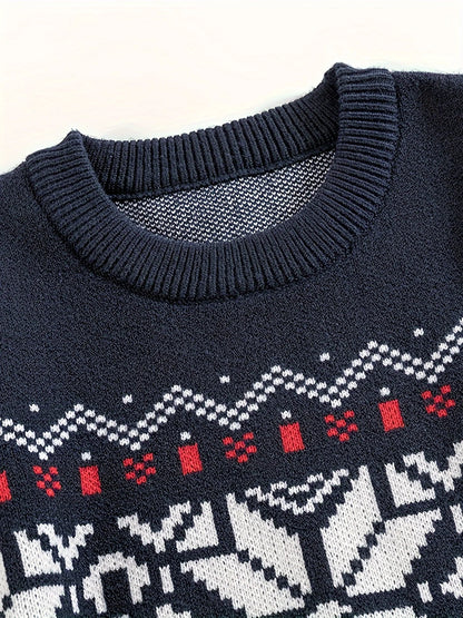 Fabian | Nordic Patterned Crewneck Sweater Wool Blend 3