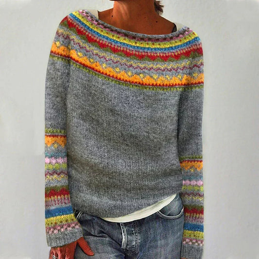 Fair Isle Sweater Cozy Knit Pattern 0