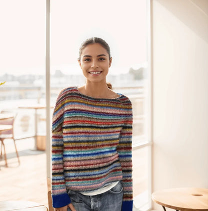 Fair Isle Sweater Cozy Knit Pattern 1