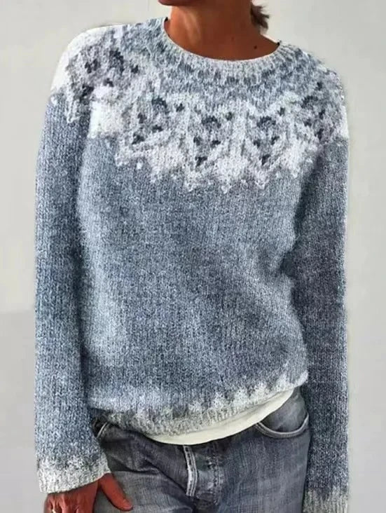 Fair Isle Sweater Cozy Knit Pattern 2
