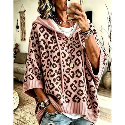 Fern | Relaxed Hooded Jumper Animal Print 3