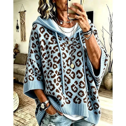Fern | Relaxed Hooded Jumper Animal Print 4