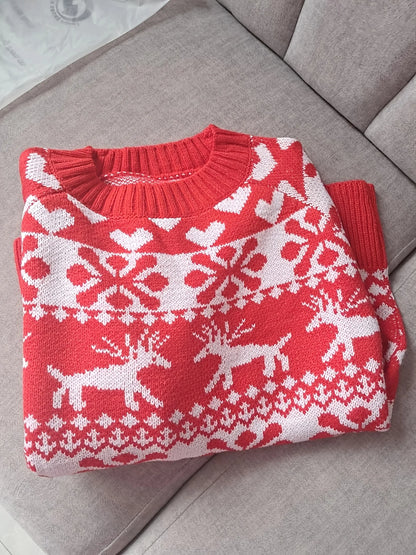 Festive Fair Isle Jumper | Women's Winter Knit Sweater 5