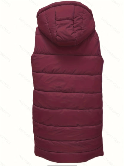 Flora | Longline Hooded Padded Gilet 5