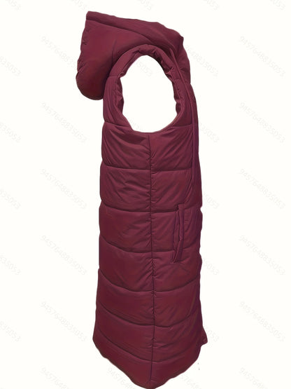 Flora | Longline Hooded Padded Gilet 6