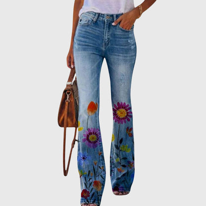 Floral Wide Leg Pants | Women's Stylish Comfort Trousers 1