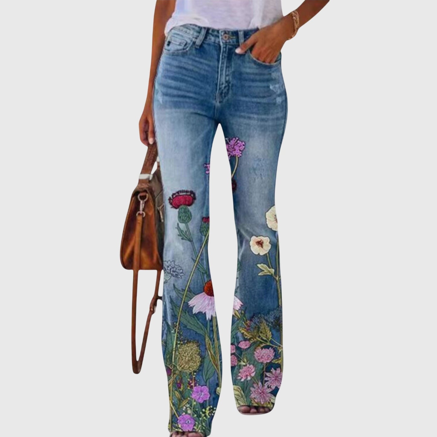 Floral Wide Leg Pants | Women's Stylish Comfort Trousers 3