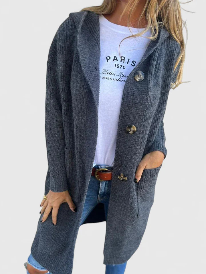 Giulyanrah Comfortable Cardigan | Longline Button-Up Sweater 4
