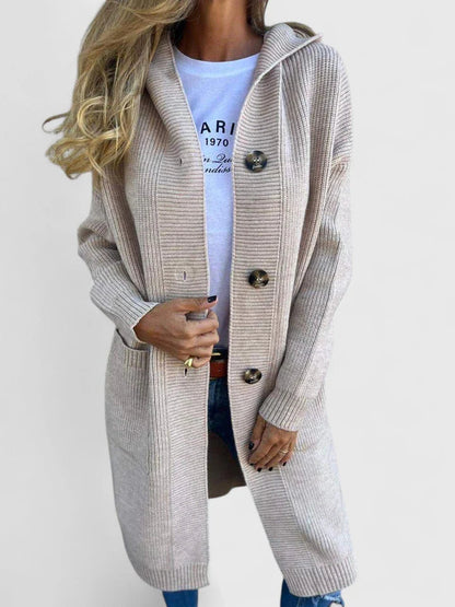 Giulyanrah Comfortable Cardigan | Longline Button-Up Sweater 5
