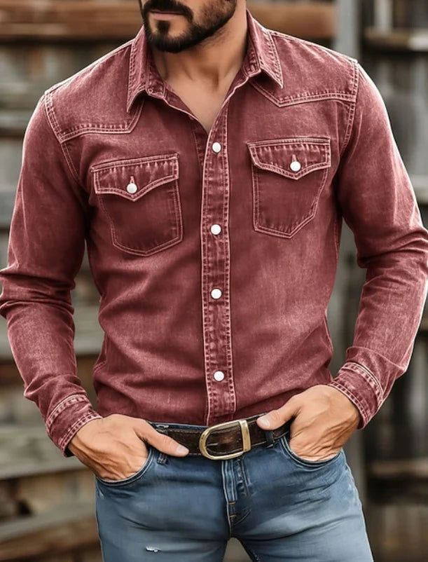 Grayson | Men's Classic Button-Up Long Sleeve Shirt 0