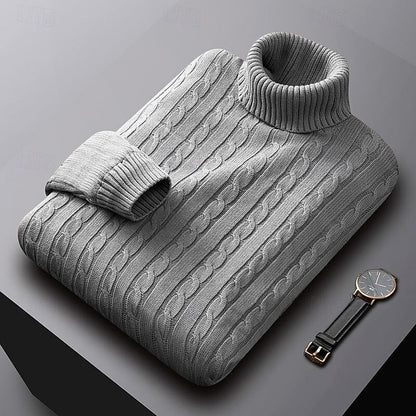 Gregory | Cable-Knit Turtleneck Jumper 0