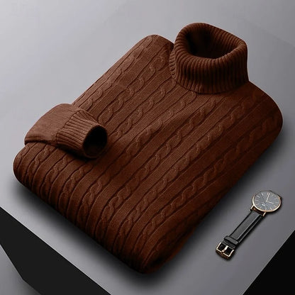 Gregory | Cable-Knit Turtleneck Jumper 10
