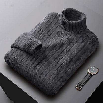 Gregory | Cable-Knit Turtleneck Jumper 11