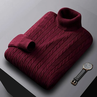 Gregory | Cable-Knit Turtleneck Jumper 12
