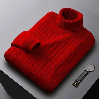 Gregory | Cable-Knit Turtleneck Jumper 4