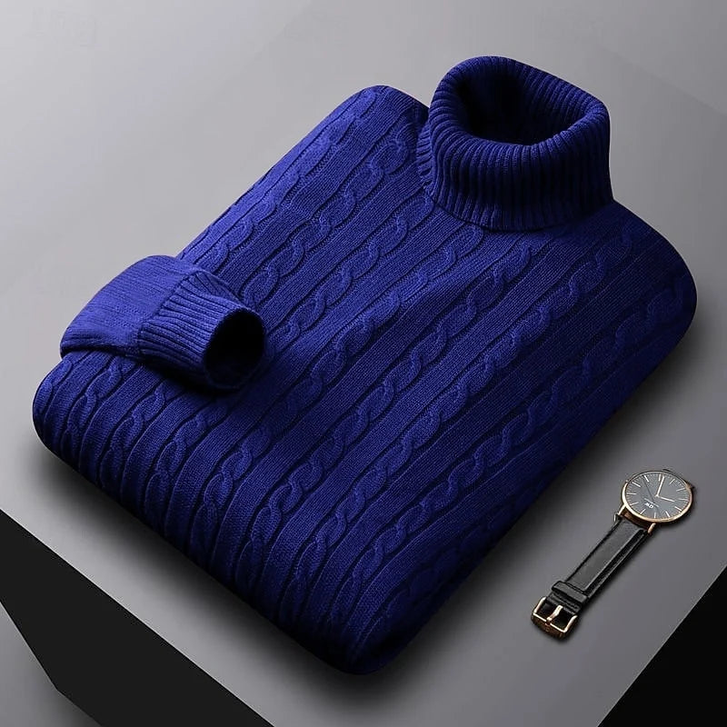 Gregory | Cable-Knit Turtleneck Jumper 6