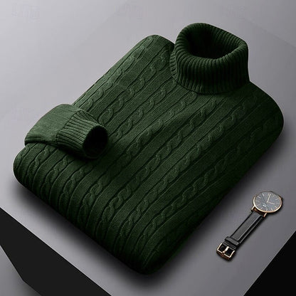 Gregory | Cable-Knit Turtleneck Jumper 9