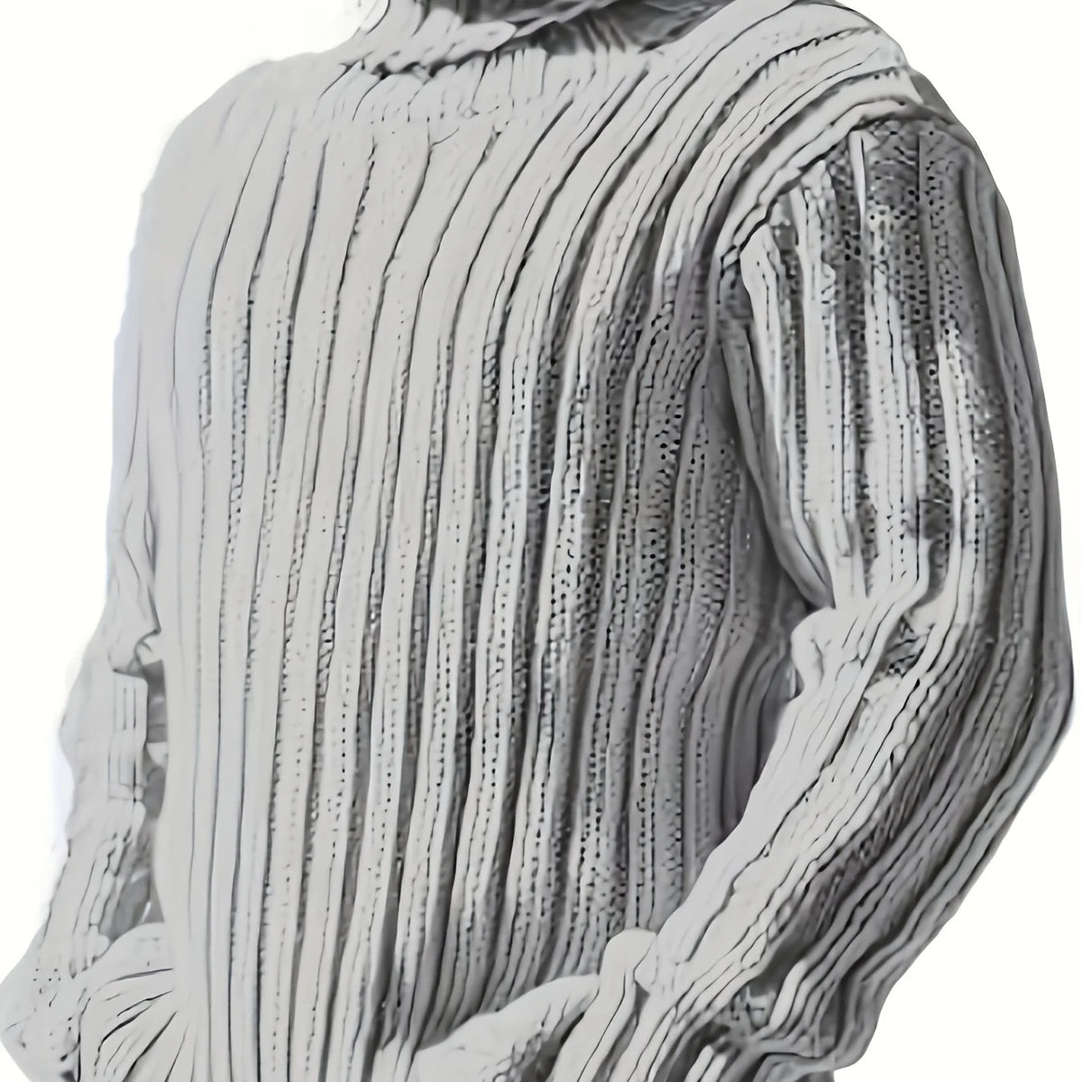 Grover | Textured Ribbed Pullover High Neck 0