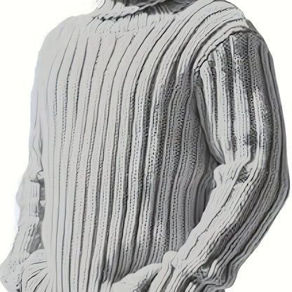 Grover | Textured Ribbed Pullover High Neck 0