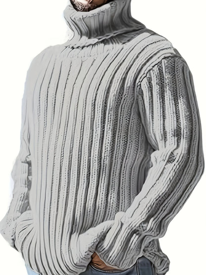 Grover | Textured Ribbed Pullover High Neck 1