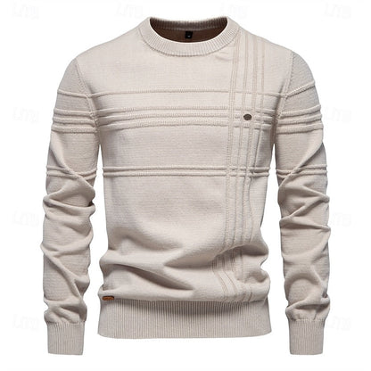 Hamish | Textured Crewneck Jumper for Men 1