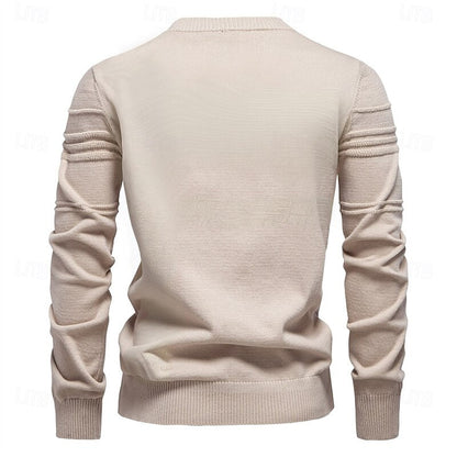 Hamish | Textured Crewneck Jumper for Men 2