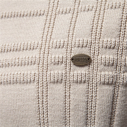 Hamish | Textured Crewneck Jumper for Men 4