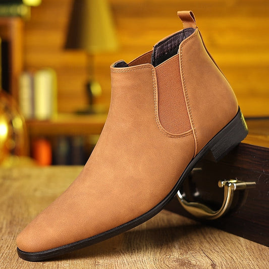 Harlan | Men's Chelsea Boots Leather Slip-On 0