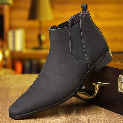 Harlan | Men's Chelsea Boots Leather Slip-On 4