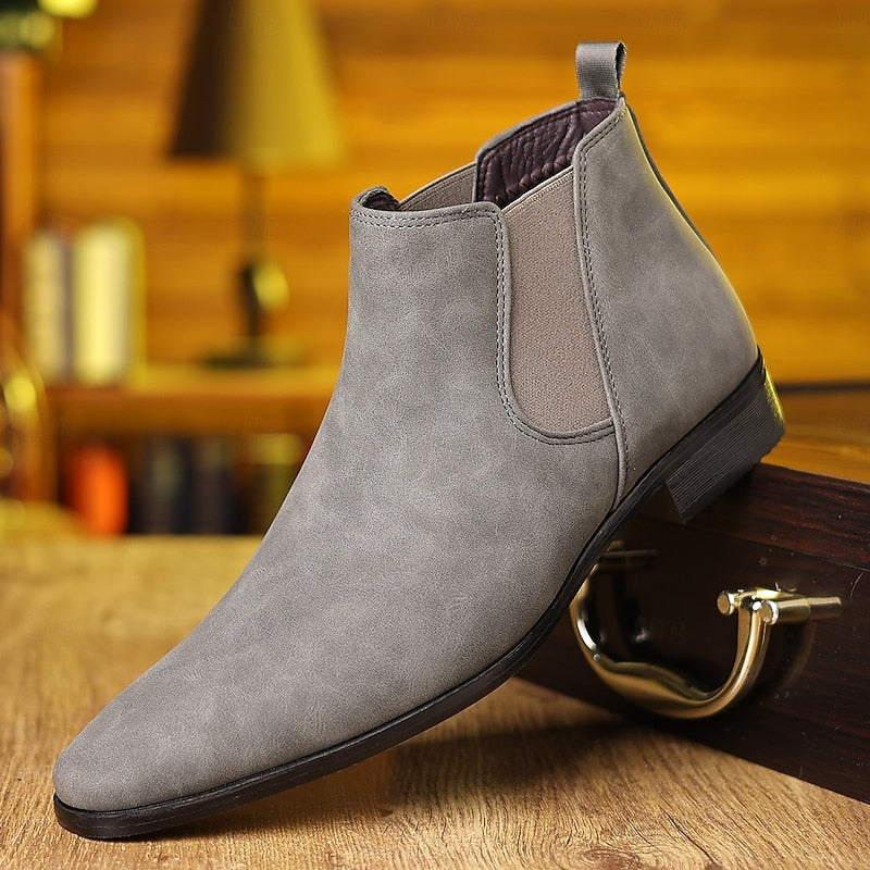 Harlan | Men's Chelsea Boots Leather Slip-On 5