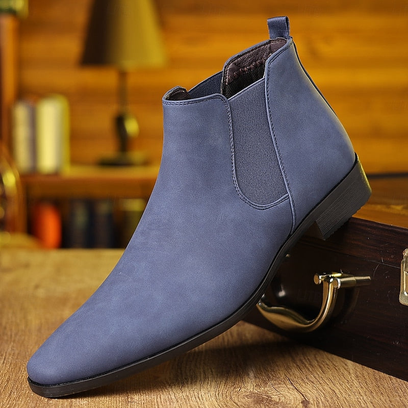Harlan | Men's Chelsea Boots Leather Slip-On 6