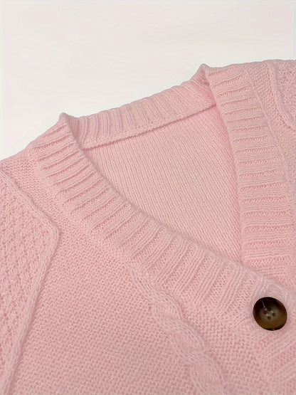 Harlow | Women's Cable-Knit Button Cardigan 4