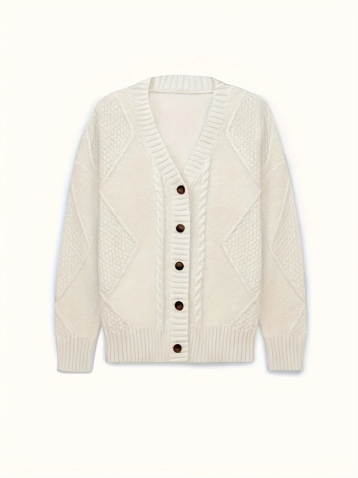 Harlow | Women's Cable-Knit Button Cardigan 7