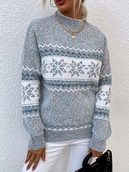 Heather | Cozy Snowflake Knit Sweater 3