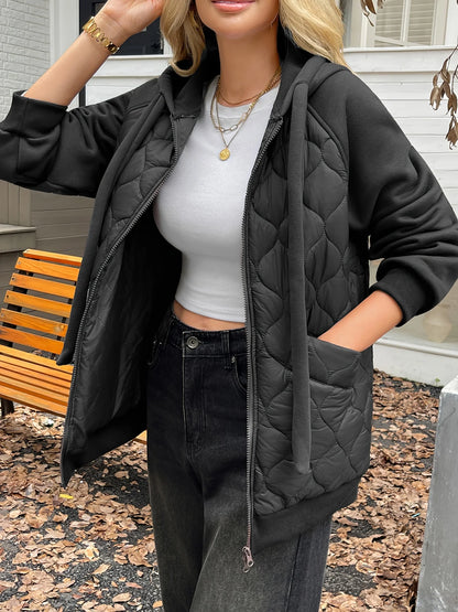Helene | Quilted Hooded Jacket Warm Casual Outerwear 1