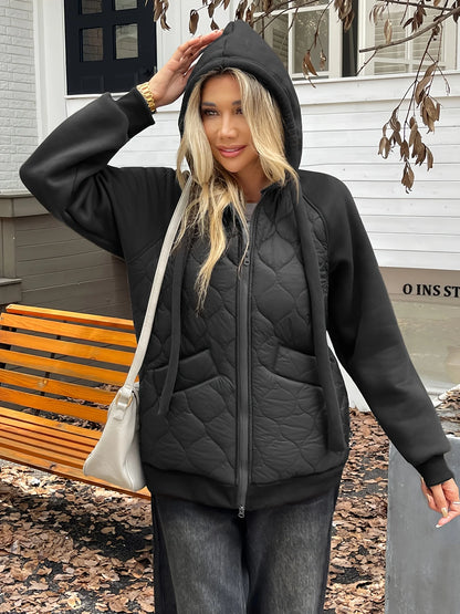 Helene | Quilted Hooded Jacket Warm Casual Outerwear 2