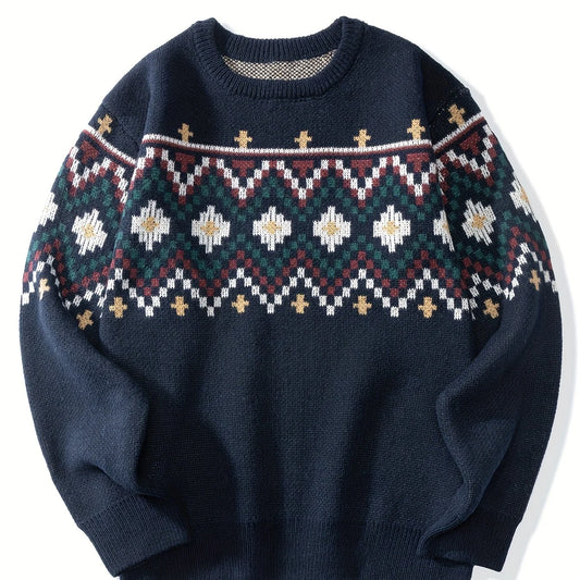 Heritage Patterned Knit Jumper | Cozy Everyday Knitwear 0