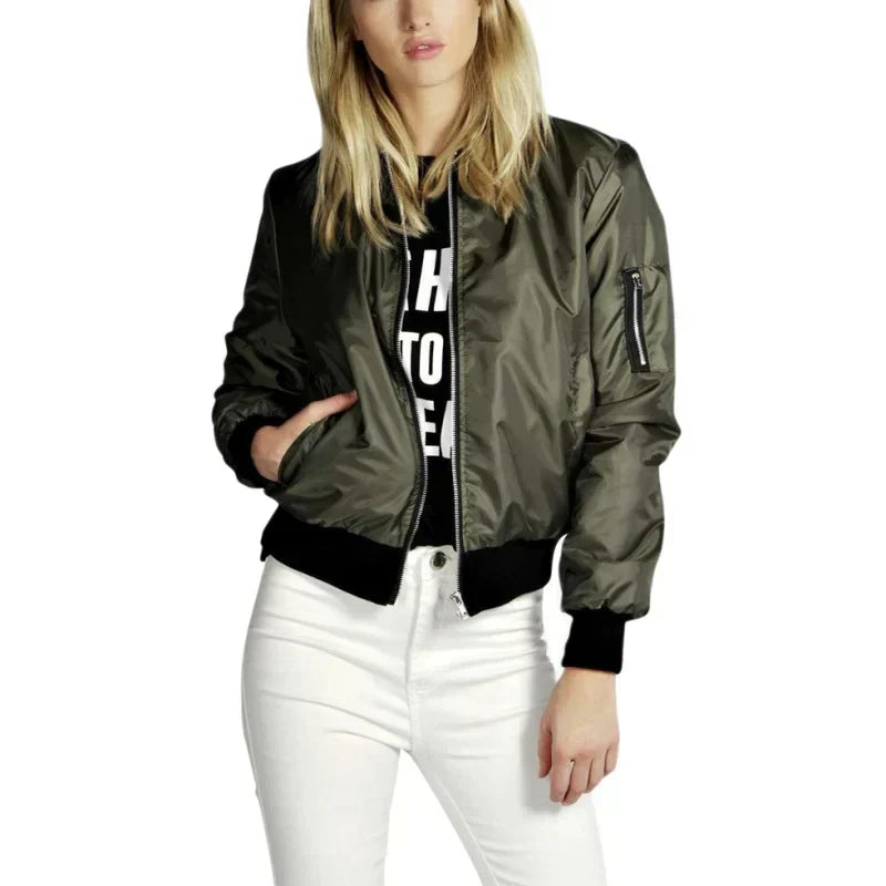 Hertha | Women's Slim Fit Bomber Jacket 6