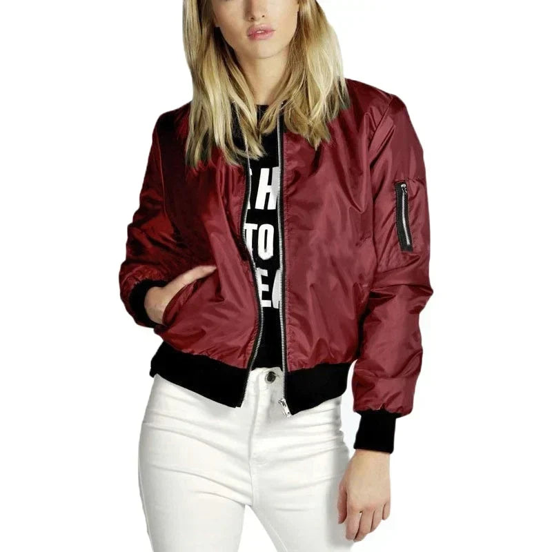 Hertha | Women's Slim Fit Bomber Jacket 7