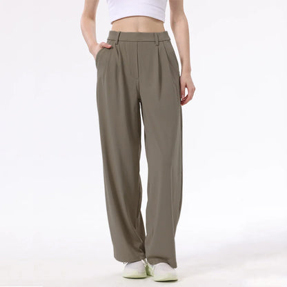 High-Waisted Black Wide Leg Trousers | Women's Palazzo Pants 0