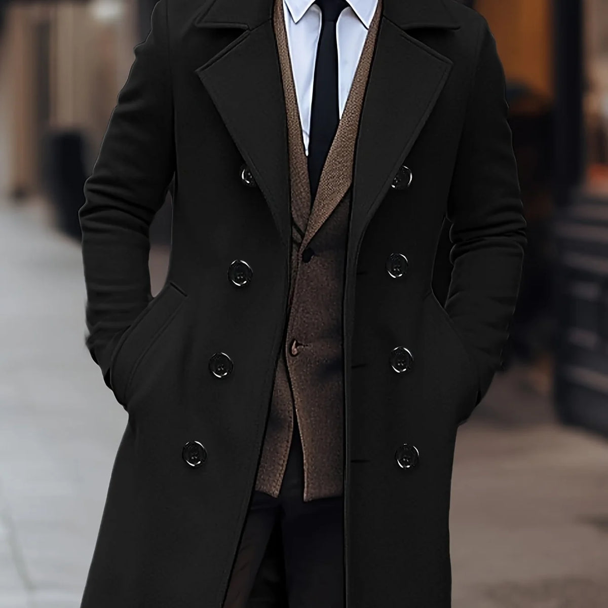 Hugh | Double-Breasted Tailored Overcoat 0