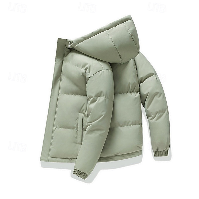 Insulated Hooded Puffer Jacket | Men's Cold Weather Coat 1