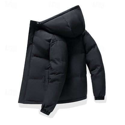 Insulated Hooded Puffer Jacket | Men's Cold Weather Coat 3