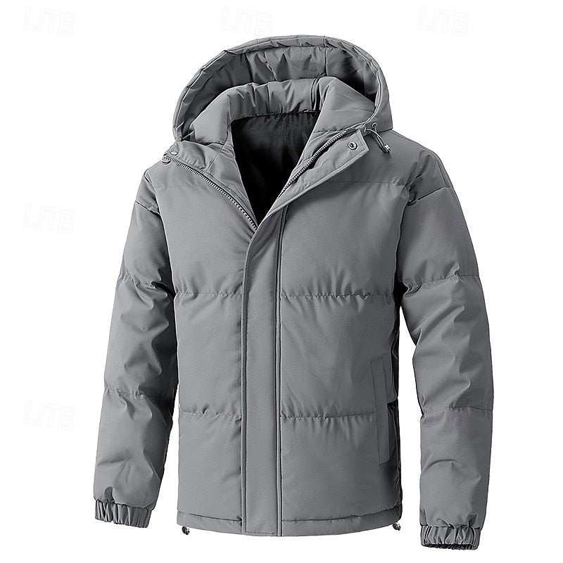 Insulated Hooded Puffer Jacket | Men's Cold Weather Coat 4