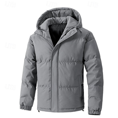 Insulated Hooded Puffer Jacket | Men's Cold Weather Coat 4