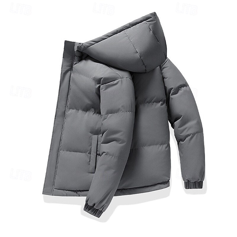 Insulated Hooded Puffer Jacket | Men's Cold Weather Coat 5
