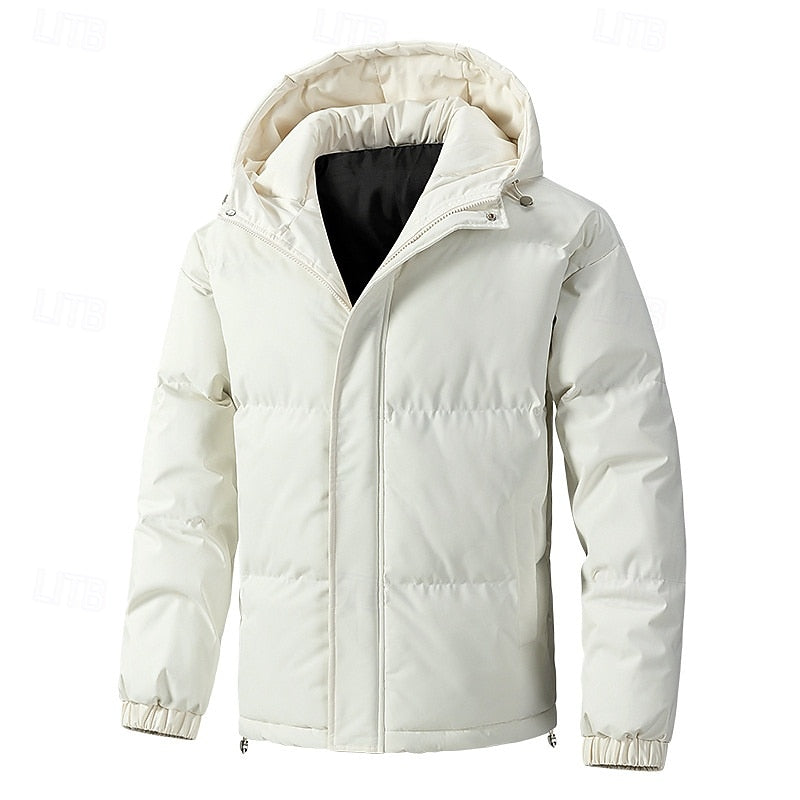Insulated Hooded Puffer Jacket | Men's Cold Weather Coat 6