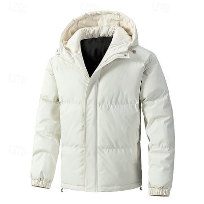 Insulated Hooded Puffer Jacket | Men's Cold Weather Coat 6