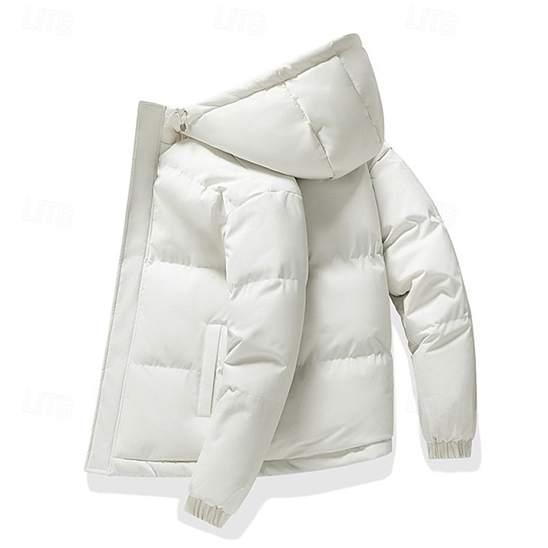Insulated Hooded Puffer Jacket | Men's Cold Weather Coat 7
